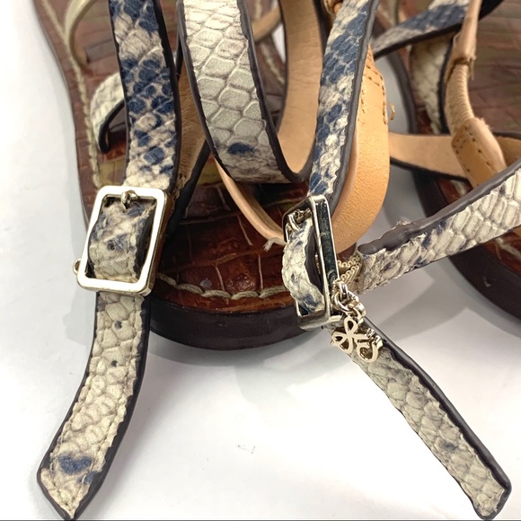 Sam Edelman Garrick Ankle Strap Thong Sandals 7.5 - Picture 7 of 8